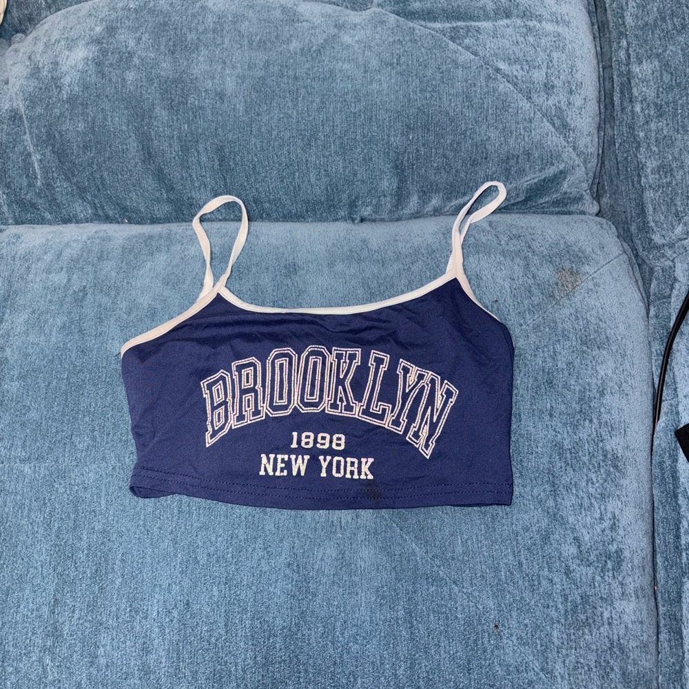 Blue Brooklyn New York Crop Top